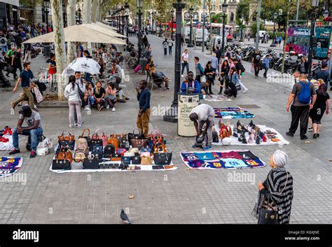 street vendors selling fake goods